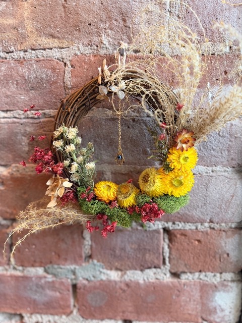 Hamsa Wreath (Strawflower)