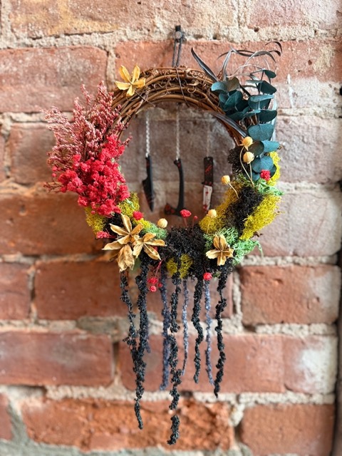 Trio of Blades Wreath